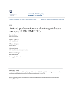 Anti and gauche conformers of an inorganic butane analogue