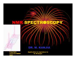 Part 3 - nmr spectroscopy