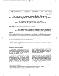 La cueva de Linatzeta (Lastur, Deba, Gipuzkoa) Un nuevo contexto