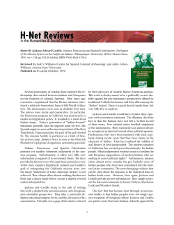 Jack Williams on Indians, Franciscans and Spanish Colonization