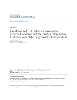 A Fictional Conversation between Condorcet and Me