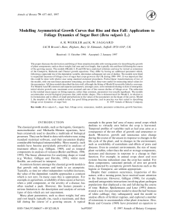 Modelling Asymmetrical Growth Curves that Rise