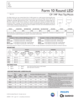 Form 10 Round LED - Post Top Mount - CP17L / MP17L