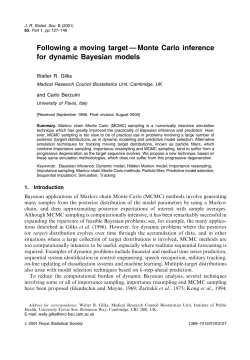 Following a moving target  Monte Carlo inference for dynamic