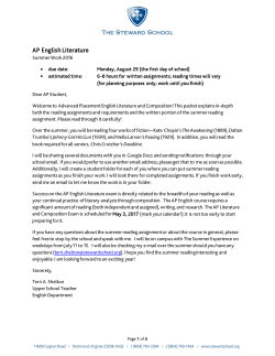 AP English Literature