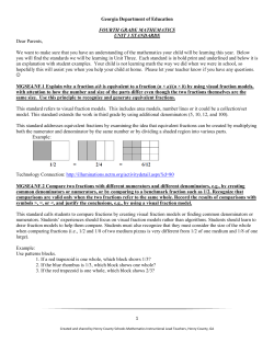 Unit 3 - Parent Letter