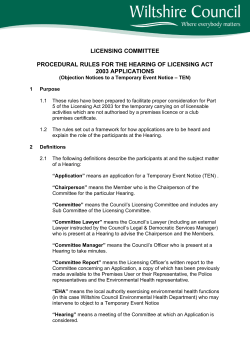 Procedure Rules TENS , item 3. PDF 160 KB