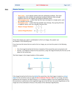 Double Lens - mjburns.net