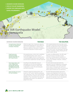 The AIR Earthquake Model for Venezuela