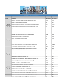 ipssw2017 - poster presentations - International Pediatric Simulation