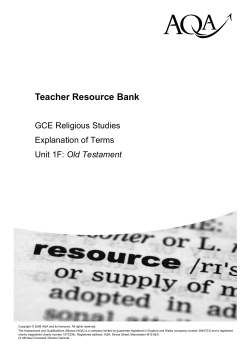 RSS06 - Old Testament