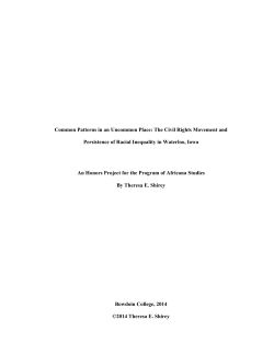 Common Patterns in an Uncommon Place: The Civil Rights