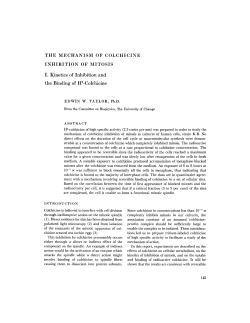 mechanism of colchicine inhibition
