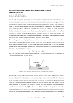 SUPERHYDROPHOBIC AND OIL-REPELLENT SURFACES WITH