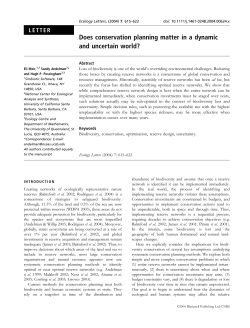 Does conservation planning matter in a dynamic and uncertain world?