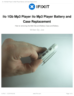 ilo 1Gb Mp3 Player ilo Mp3 Player Battery and Case