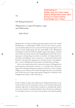 On Being Surprised Wittgenstein on Aspect