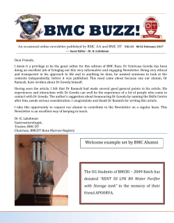 BMC BUZZ! - BMC Alumni Association