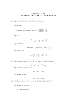 MATH 32 FALL 2012 MIDTERM 2 - PRACTICE EXAM SOLUTIONS