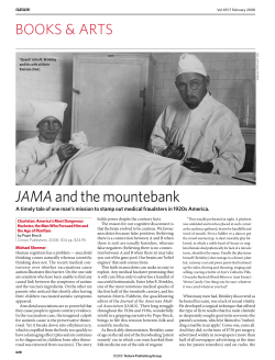 JAMA and the mountebank