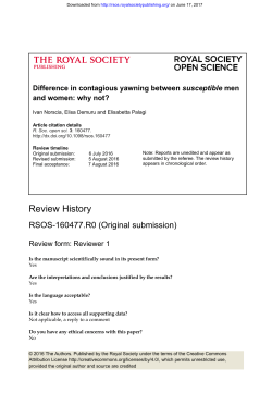 Review History - Royal Society Open Science