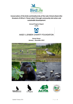 Lake Victoria Basin Project Annual Report 2013 FINAL