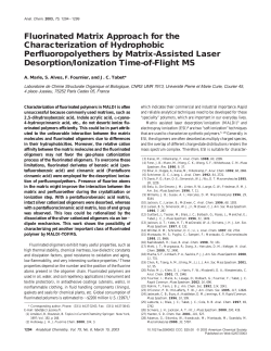 Fluorinated Matrix Approach for the Characterization of Hydrophobic