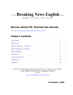 Survey Shows Mt. Everest Has Shrunk
