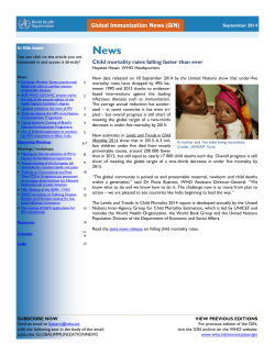 GIN September 2014 - World Health Organization