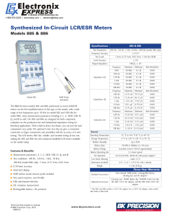 885_886 Synthesized In-Circuit LCR/ESR Meters
