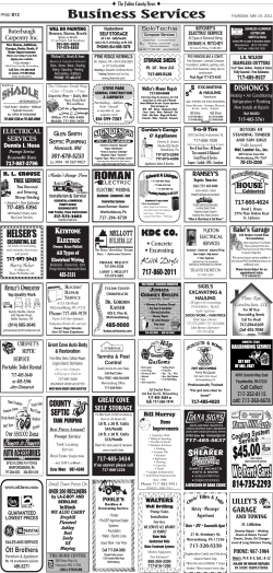 Business Services - Fulton County News