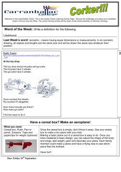 Have a cereal box? Make an aeroplane!