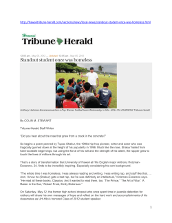 Story in the Hawaii Tribune-Herald on Anthony Holzman