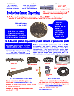 GREASE ON A U.S.A. DIME G. P. Reeves piston dispenser