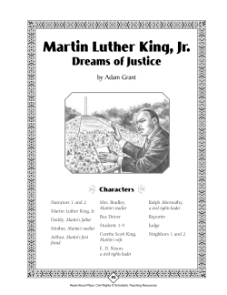 Martin Luther King Jr Play