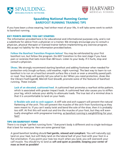 Spaulding National Running Center BAREFOOT RUNNING