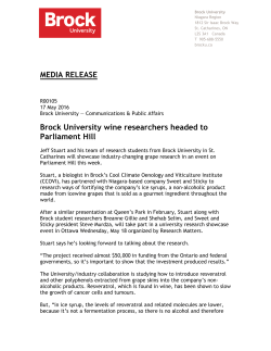 May 17, 2016 - Brock University