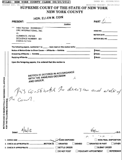 Dated - The Law Offices of ADAM MICHAEL LEVY, PC