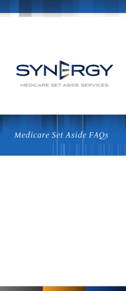 Medicare Set Aside FAQs - Synergy Settlement Services