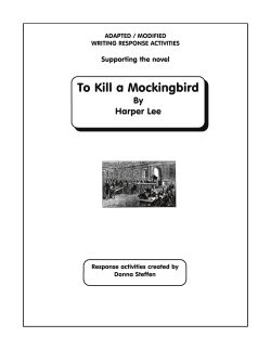 To Kill a Mockingbird
