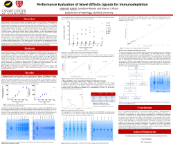 Performance Evaluation of Novel Affinity Ligands for Immunodepletion