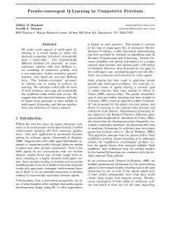 Pseudo-convergent Q-Learning by Competitive Pricebots Jeffrey O