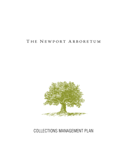 ColleCtions ManageMent Plan