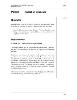 Occupational Health and Safety Code 2006