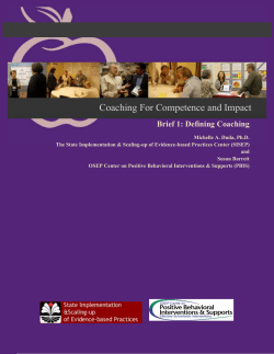 Coaching For Competence and Impact