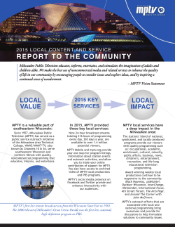 2015 Local Content and Service Report to the