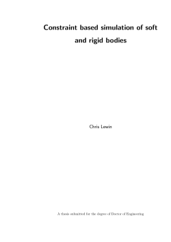 Constraint based simulation of soft and rigid bodies
