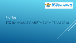 CARIFTA 2016 Swim Team - Bahamas Swimming Federation