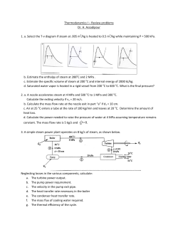 Thermodynamics I &ndash; Review problems Dr. H. Assadipour 1. a. Select