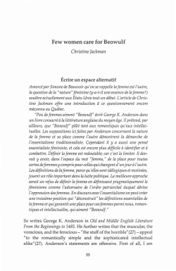 Few women care for Beowulf